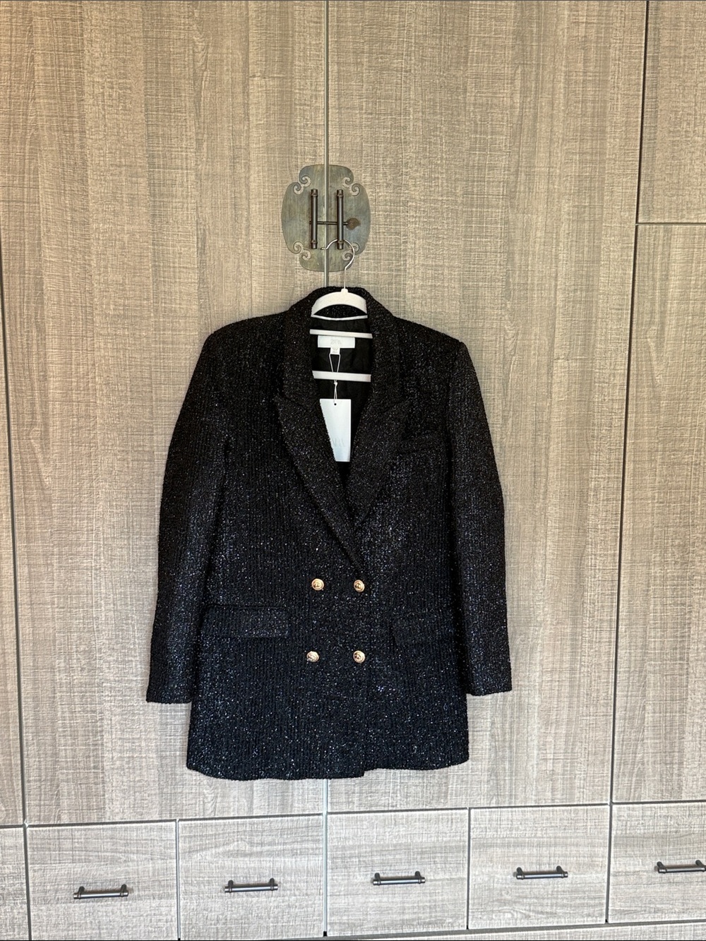 Zara Double-Breasted Women's Blazer Coat